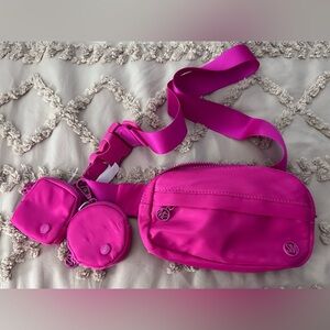 Steve Madden Pink Crossbody/Belt Bag Set